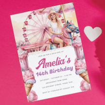 Personalizado de acuarela Fiesta de carrusel