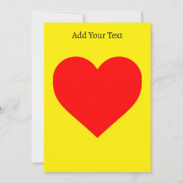 Invitación Personalizado de arte pop de calor en el corazón r