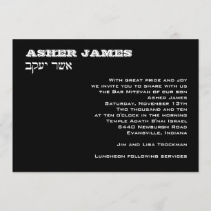 Invitación Personalizado de Asher James