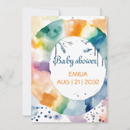 Invitación Personalizado de Baby Shower de Cute BOHO