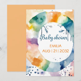 Invitación Personalizado de Baby Shower de Cute BOHO