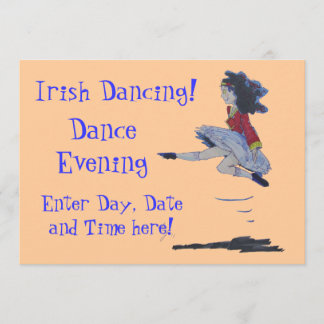 Invitación Personalizado de baile irlandés tradicional