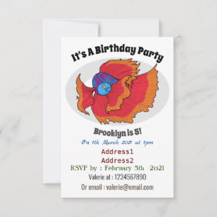 Invitación Personalizado de betas de pescado de los cimbros
