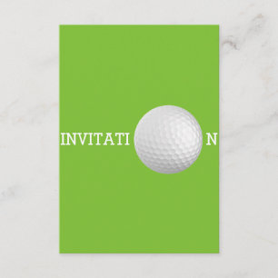 Invitación Personalizado de bolas de golf 12,7 cm x 8,9 cm In