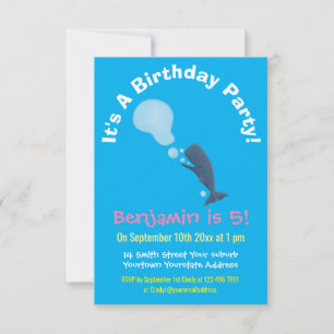 Invitación Personalizado de burbujas de esperma de esperma