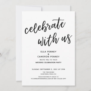 Invitación personalizado de "Celebrar con nosotros" para Ella