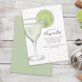Invitación Personalizado de cócteles Margarita, color de agua