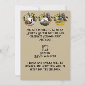 Invitación Personalizado de Collage sobre la huella de la vid