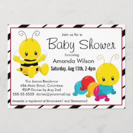 Invitación Personalizado de cuentas inserta Baby Shower