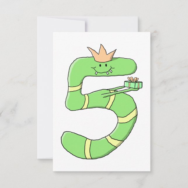 Invitación Personalizado de cumpleaños, verde. (Anverso)