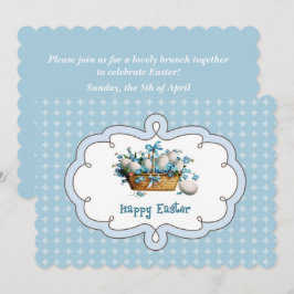 Invitación Personalizado de diseño de época Brunch de Pascua