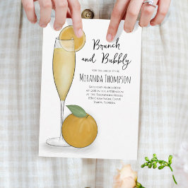 Invitación Personalizado de ducha de novia Brunch and Bubbly