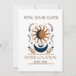 Invitación Personalizado de eclipse solar total