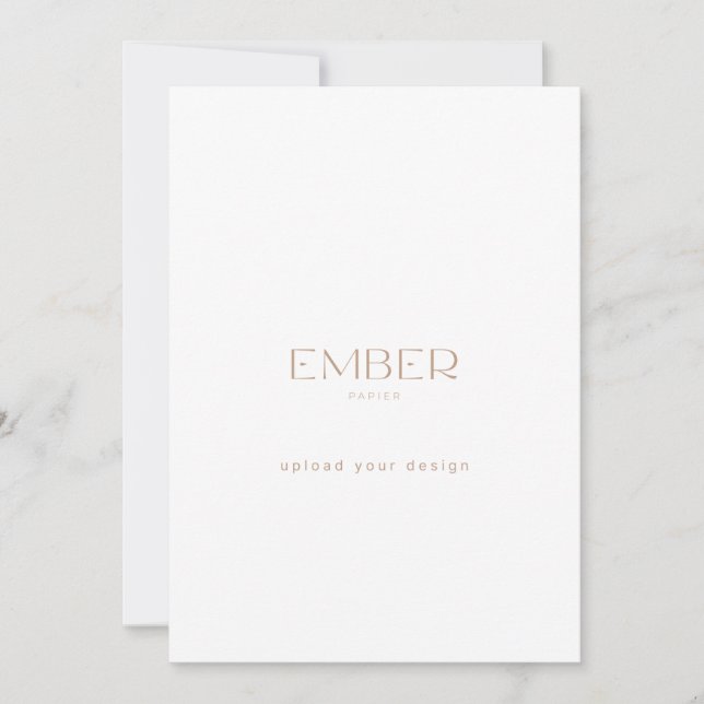Invitación Personalizado de Ember Papier 5x7 Invite a subir t (Anverso)