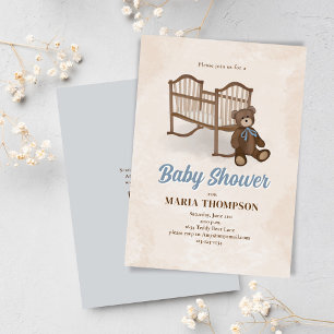 Invitación Personalizado de enfermería de época cuta Baby Sho