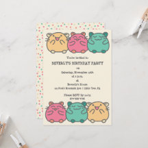 Personalizado de estilo kawaii lindo Hamsters pers