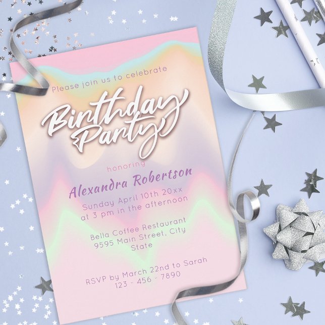 Invitación Personalizado de fiesta de cumpleaños de mezcla de (Subido por el creador)
