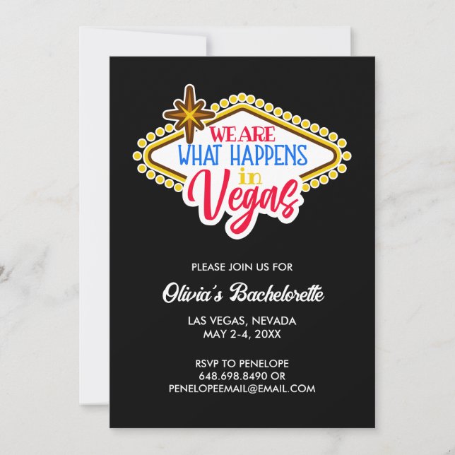 Invitación Personalizado de fin de semana de Bachelorette en  (Anverso)
