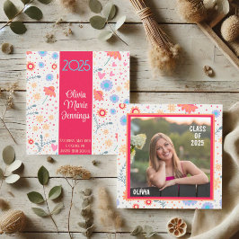 Invitación Personalizado de fotografía de graduación de inesp