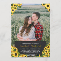Personalizado de girasoles Boda fotográfico