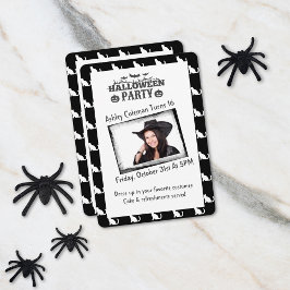Invitación Personalizado de Halloween Foto Fiesta de cumpleañ