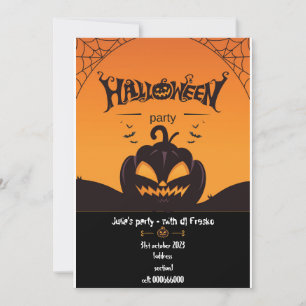 Invitación personalizado de halloween para la fies
