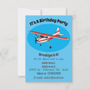 Invitación Personalizado de la aeronave de engranajes de tric