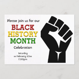 Invitación Personalizado de la celebración del mes de la HIST