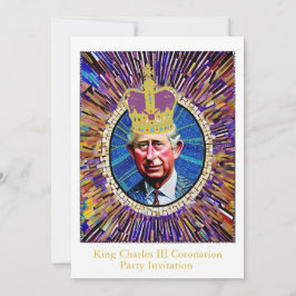 Invitación Personalizado de la diversión del rey Carlos III