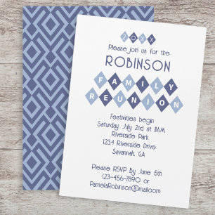 Invitación Personalizado de la familia Reunión Fiesta Celebra