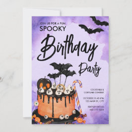 Invitación Personalizado de la fiesta de cumpleaños de Hallow
