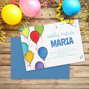 Invitación Personalizado de la fiesta de cumpleaños de los gl
