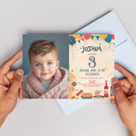 Invitación Personalizado de la fiesta de cumpleaños I del tem
