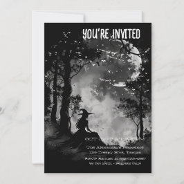 Invitación Personalizado de la luna llena mística
