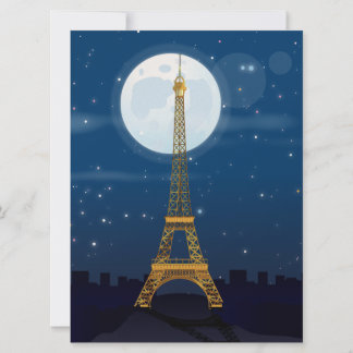 Invitación Personalizado de la Torre Eiffel