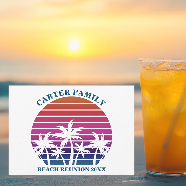 Invitación Personalizado de palmeras tropicales de la Reunión (Subido por el creador)