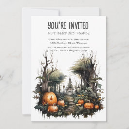 Invitación Personalizado de parche de calabaza