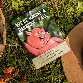 Invitación Personalizado de parrilladas de verano de Zany cer