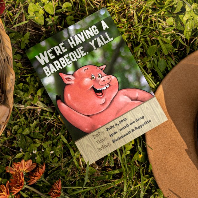 Invitación Personalizado de parrilladas de verano de Zany cer (Make it a party to remember!)