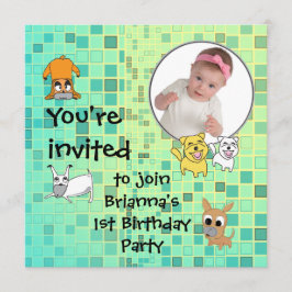 Invitación Personalizado de perro invitado a la fiesta de cum