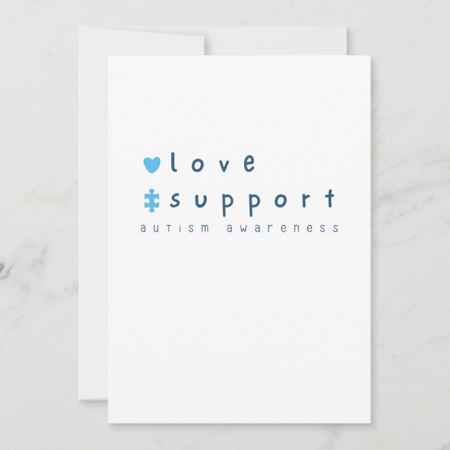 Invitación personalizado de sensibilización sobre autismo Inv (Anverso)