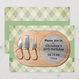 Invitación Personalizado de tabla de queso Charcuterie