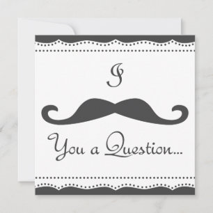 Invitación PERSONALIZADO ¡Debo bigotearte una P! ¡Fiesta de b