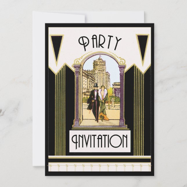 Invitación Personalizado del cóctel del compromiso del art (Anverso)