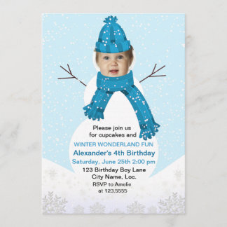 Invitación Personalizado del cumpleaños de la foto del país