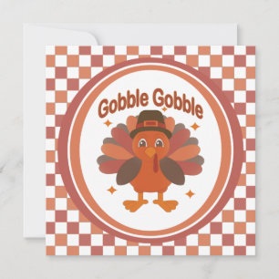 Invitación Personalizado del Día de Acción de Gracias Turquía