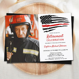 Invitación Personalizado del Fiesta de Retiro de Bomberos
