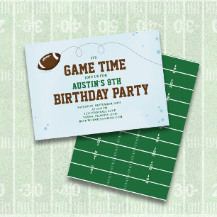 Invitación Personalizado del partido de cumpleaños del campo