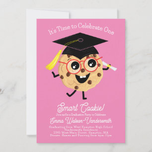 Invitación Personalizado del Partido de Graduación Cute Smart