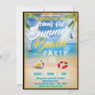 Invitación Personalizado del partido de graduación de verano 
